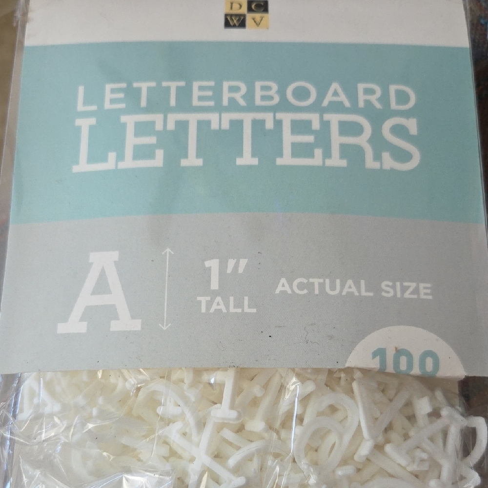 White Letterboard Letters